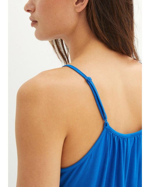 Top Con Spalline Sottili di bonprix in Blue