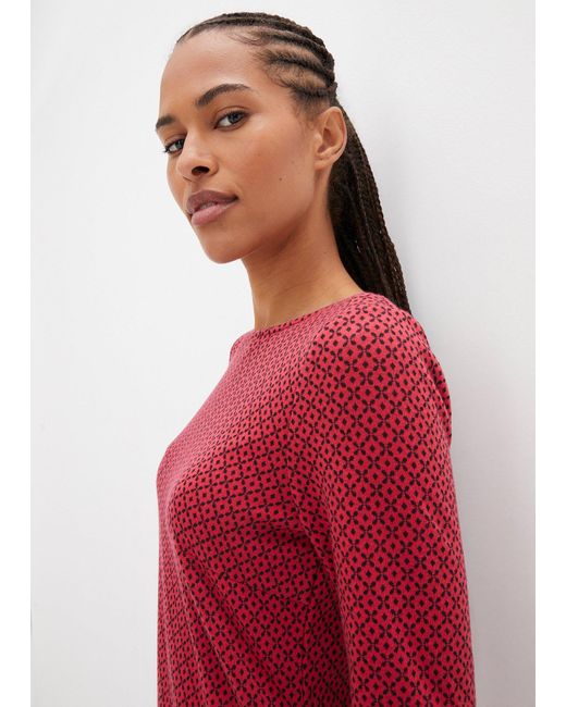 bonprix Red Punto Di Roma-Kleid Mit Jaquardmuster Aus Viskose-Mix
