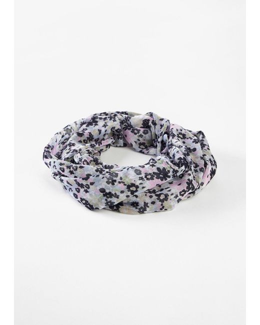 bonprix Gray Loop Schal Mit Blumenprint