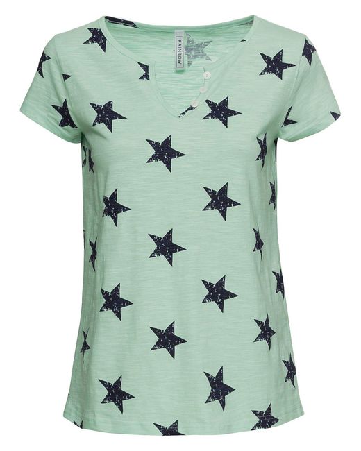 bonprix Green Shirt Mit Sternen