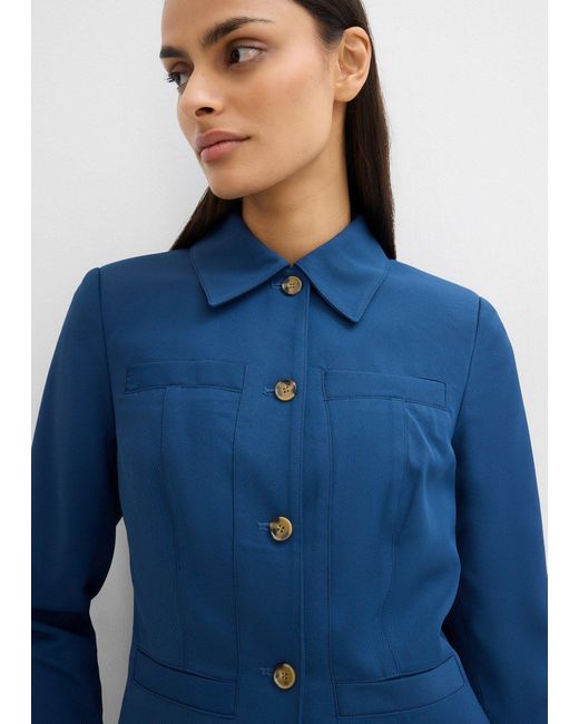 bonprix Blue Taillierte Hemdjacke