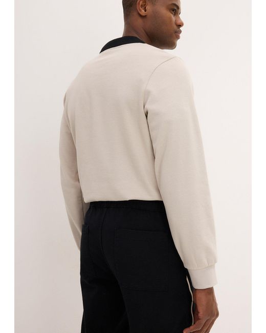 bonprix Stretch-Schlupfbermuda, Loose Fit in Black für Herren