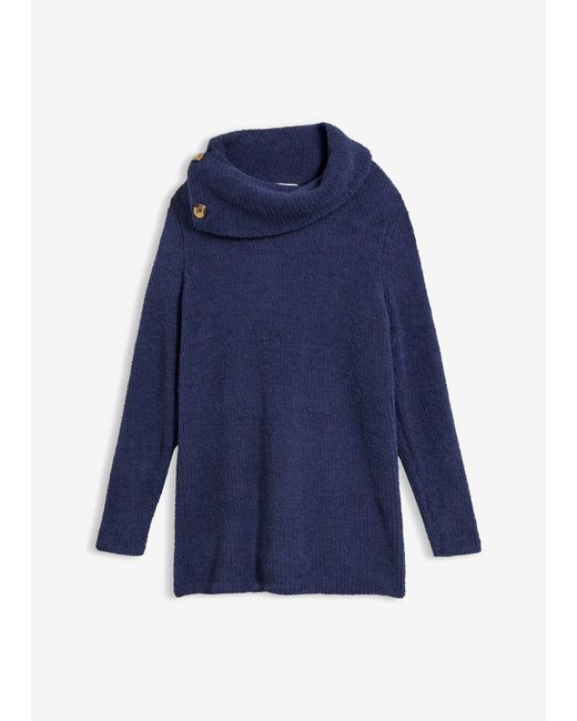 Pull Long bonprix en coloris Blue