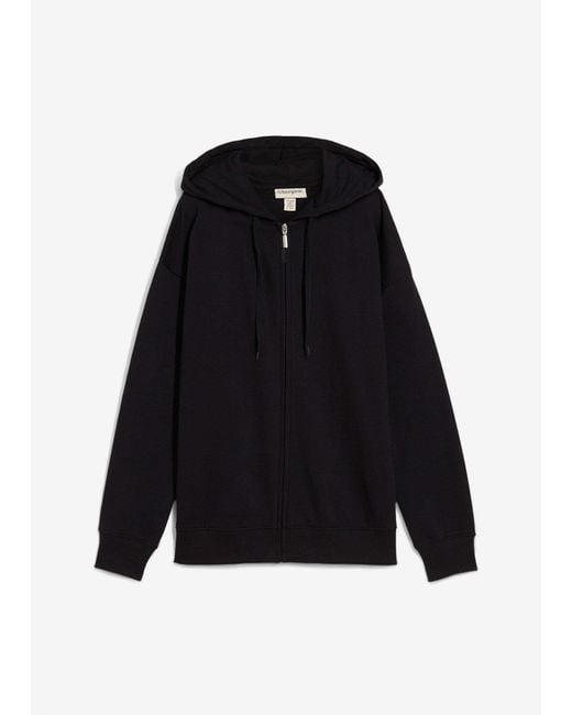 Felpa Lunga Con Zip di bonprix in Black