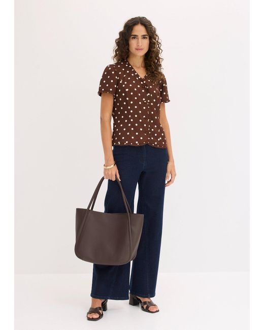 Camicetta di bonprix in Brown