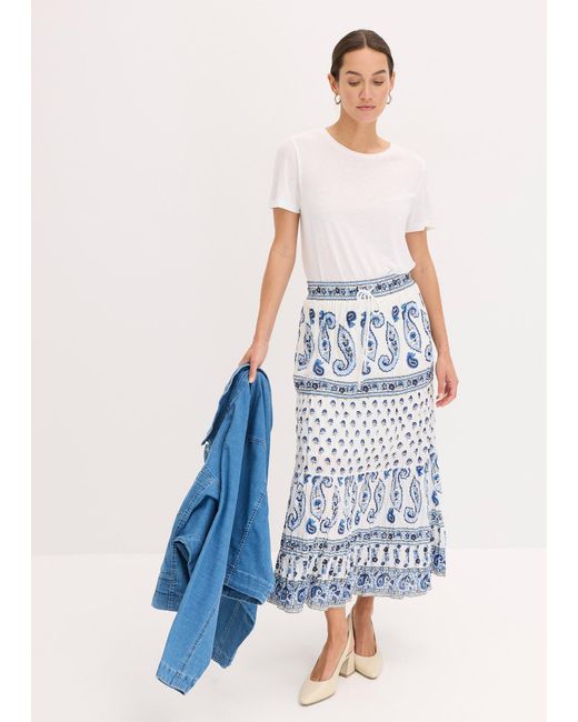 bonprix Blue Langer Rock