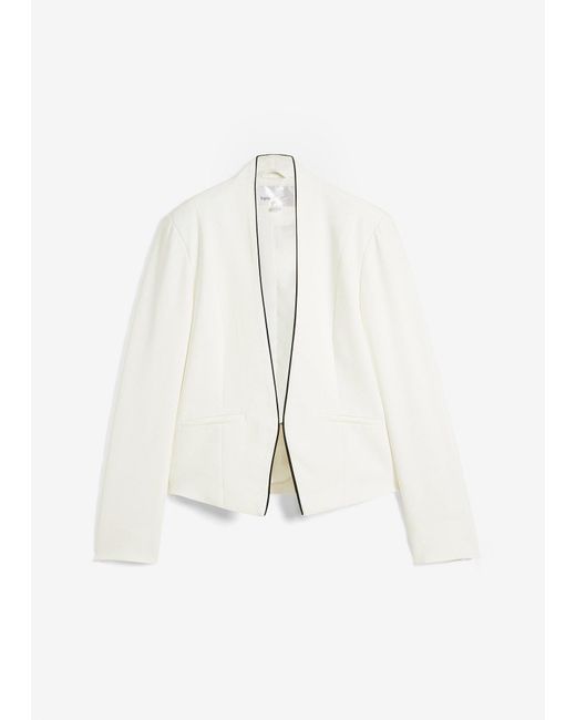 bonprix White Kurzblazer Mit Stretch