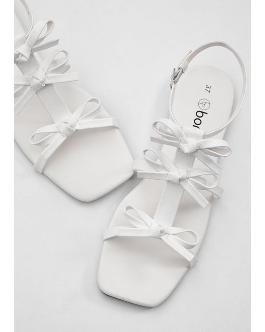bonprix White Riemchensandalen
