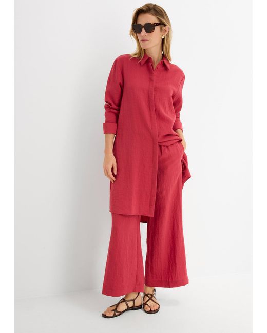 Camicetta Lunga di bonprix in Red