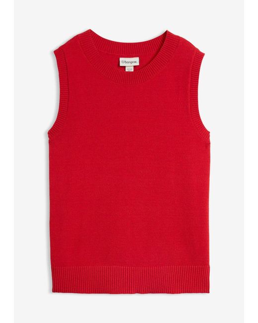 bonprix Red Pullunder