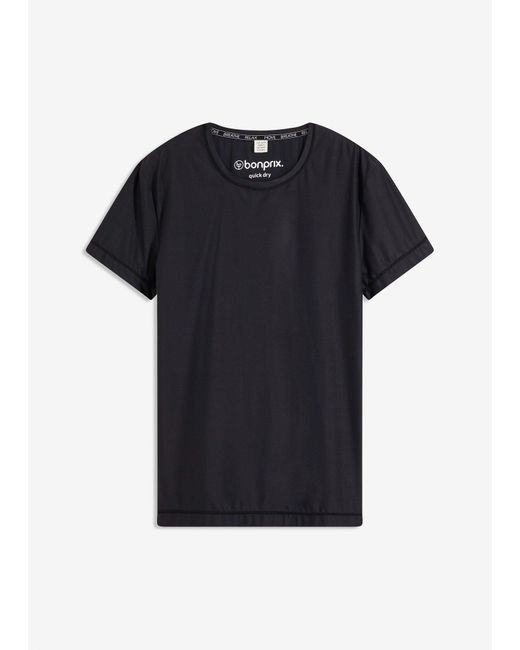 bonprix Black Ultrasoftes Funktionsshirt, Schnelltrocknend