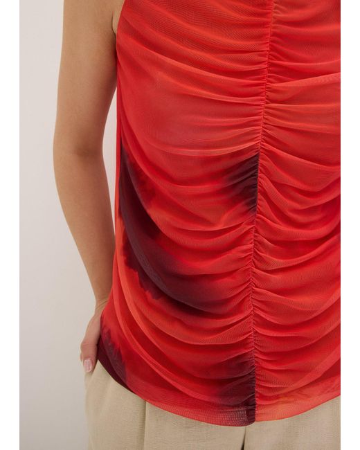 bonprix Red Bedrucktes Top Aus Softem Mesh