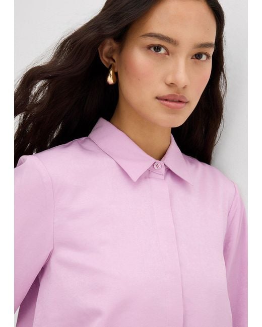 bonprix Pink Satinbluse Aus Viskose-Mix