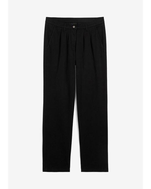 Pantaloni Chino Elasticizzati di bonprix in Black