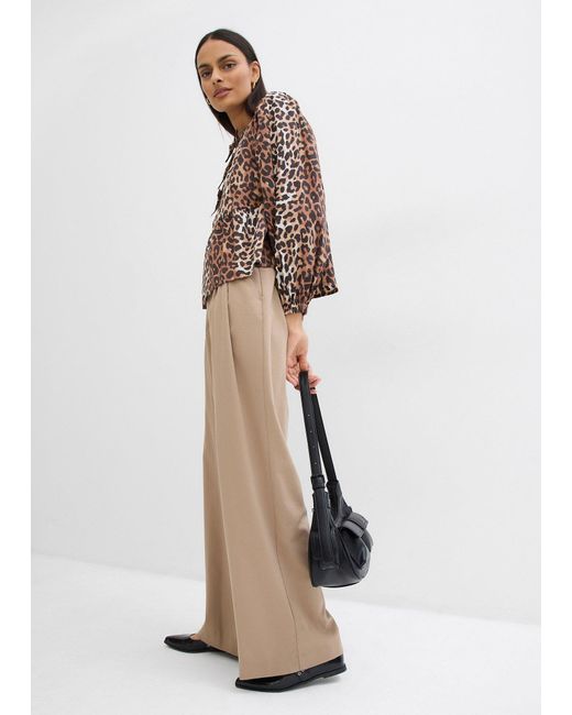 bonprix Brown Bluse Mit Schleifendetails
