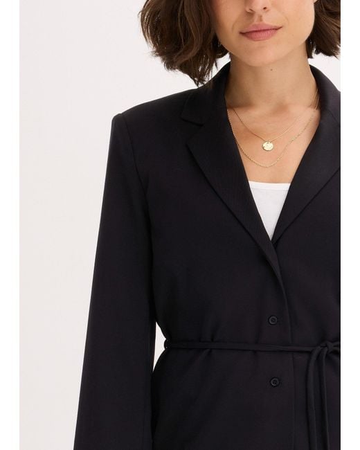 bonprix Black Blazer Aus Viskose-Mix