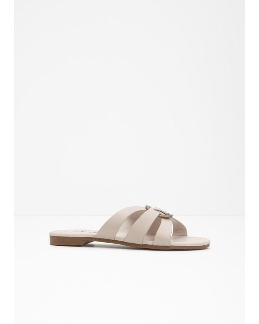 bonprix White Pantoletten Mit Dekorativem Ring