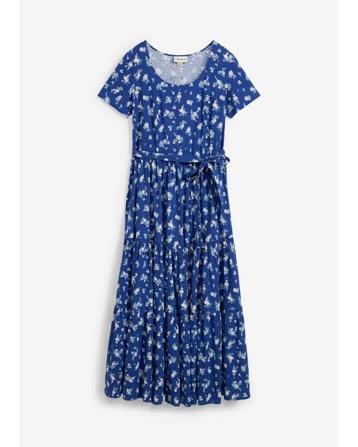bonprix Blue Kleid Mit Kurzen Ärmeln