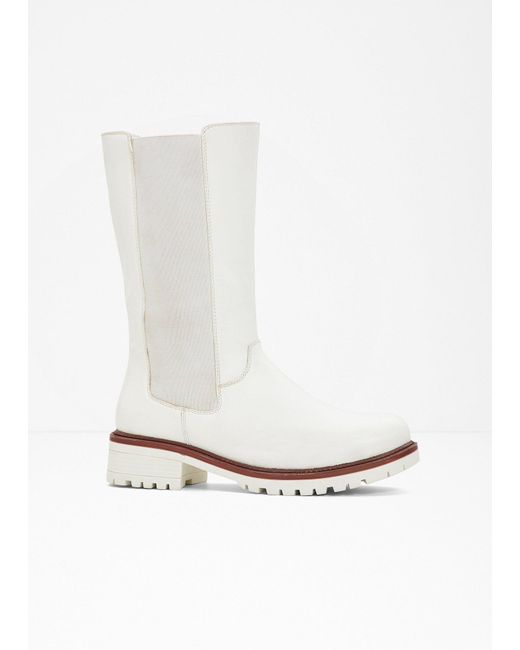bonprix White Stiefel