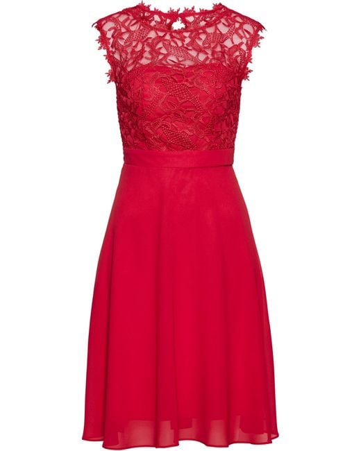 bonprix Kleid mit Spitze in Rot | Lyst DE