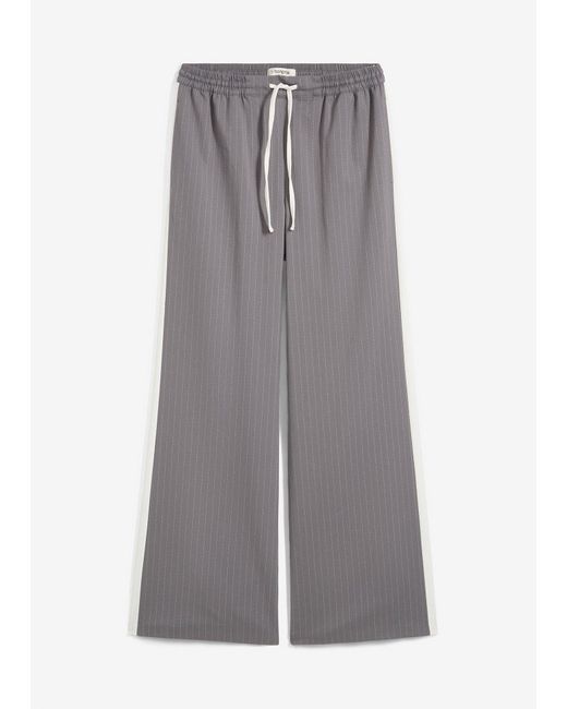 Pantaloni A Palazzo Con Elastico di bonprix in Gray