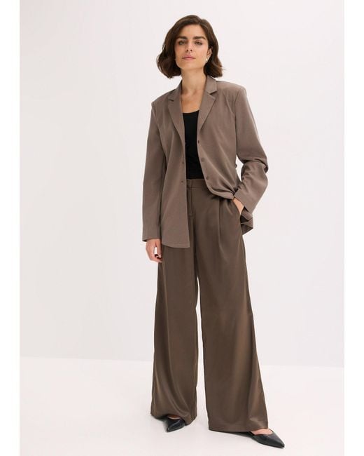 bonprix Brown Blazer Aus Viskose-Mix