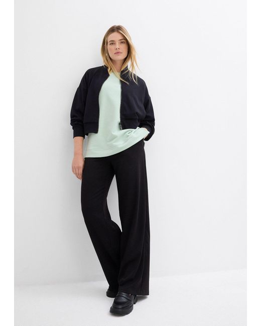 Felpa Con Spacchi Laterali di bonprix in Green