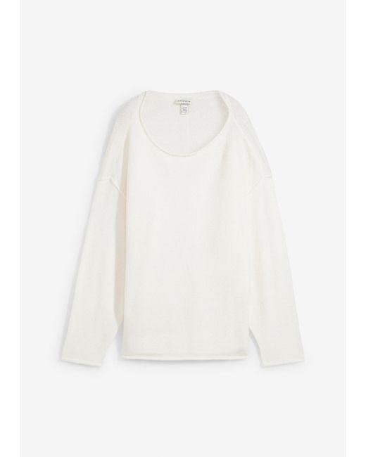 Maglione Oversize Con Maniche A Pipistrello di bonprix in White