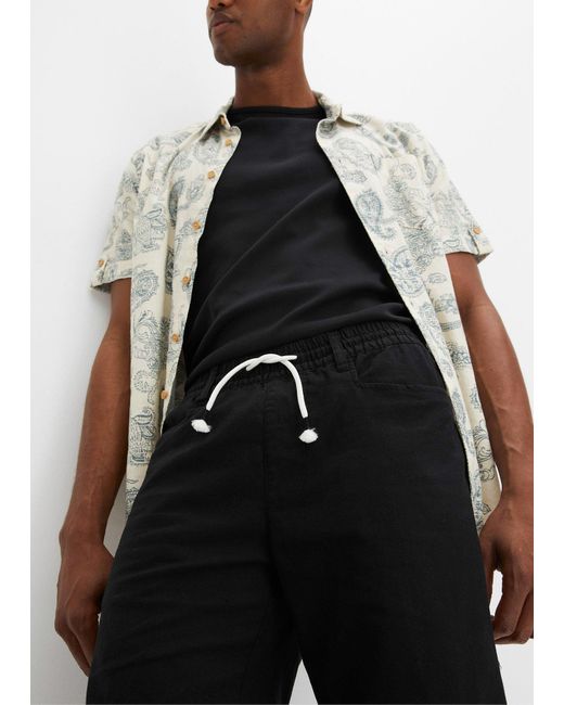 Bermuda Con Elastico di bonprix in Black da Uomo