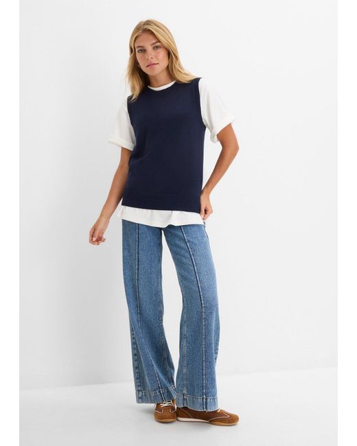 bonprix Blue Pullunder