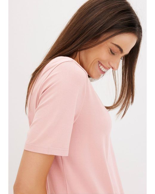 bonprix Pink Pyjama Aus Viskose