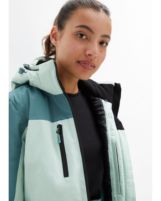 bonprix Blue Wasserdichte Ski Funktions-Jacke Mit Belüftungsschlitzen