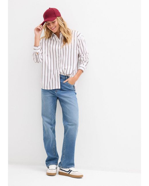 Camicia Lunga di bonprix in White