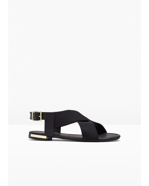 bonprix White Sandalen Mit Elastischen Riemen