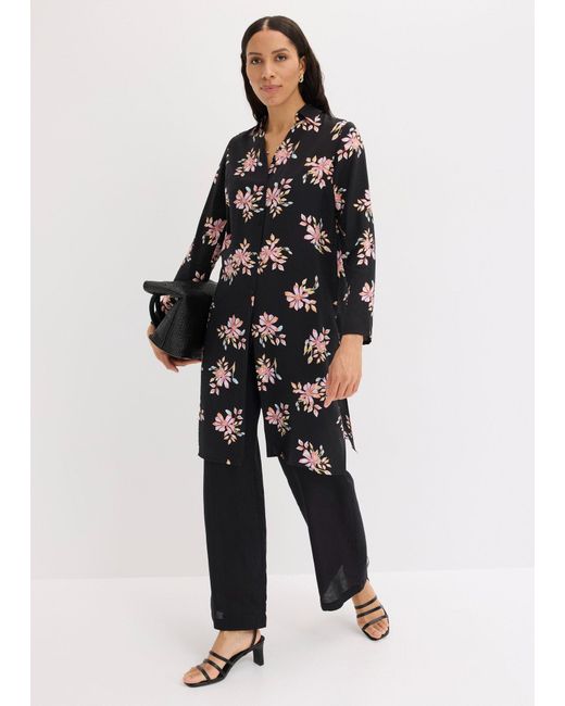 Camicia Lunga di bonprix in Black