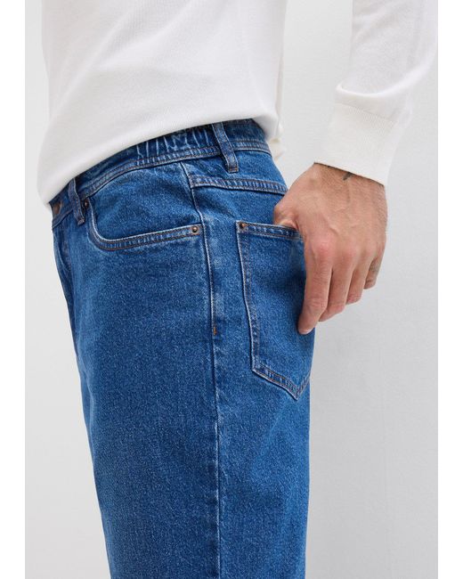 Jeans Elasticizzati Classic Fit Con Cinta Elasticizzata Ai Lati, Straight di bonprix in Blue da Uomo
