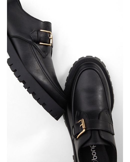 bonprix Black Chunky Loafer Mit Schnalle