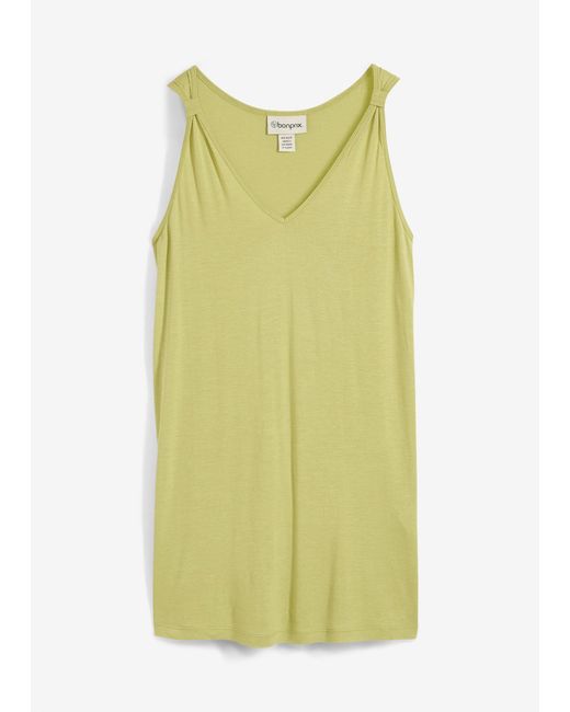 Top Lungo di bonprix in Yellow