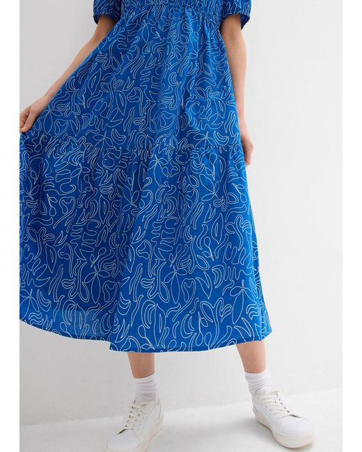 Abito Midi Largo di bonprix in Blue