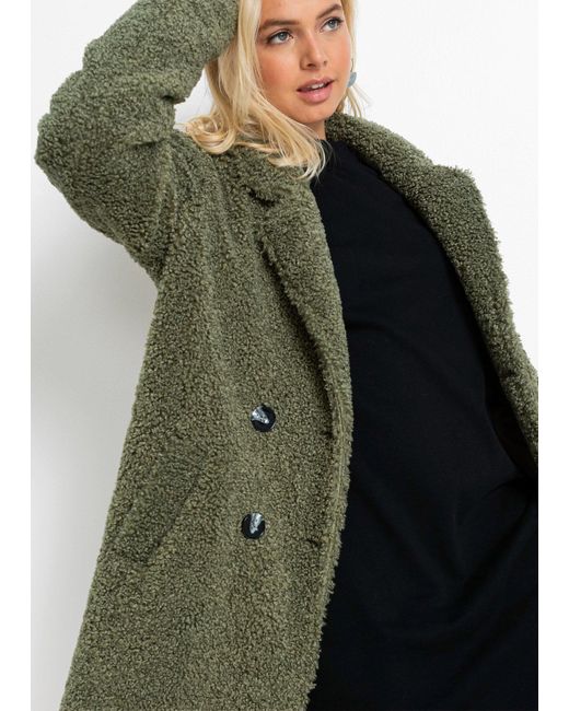 bonprix Green Oversized Kurzmantel