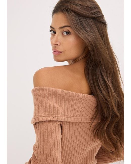 bonprix Brown Ripp-Pullover