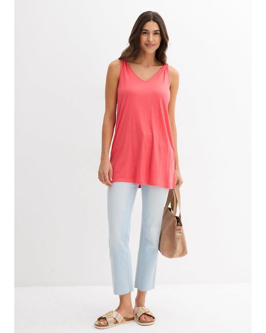 Top Lungo di bonprix in Pink