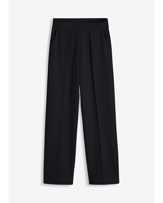 Pantaloni Con Elastico di bonprix in Black