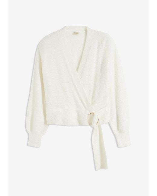 Pull Cache-Cœur Avec Accessoire bonprix en coloris White