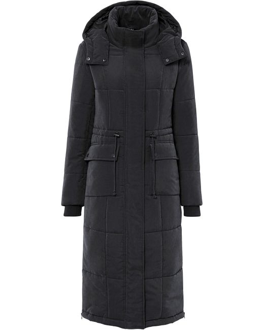 bonprix Black Wintermantel Mit Seitlichen Reißverschlüssen