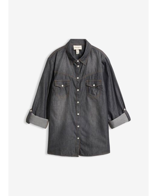 Camicia di bonprix in Gray