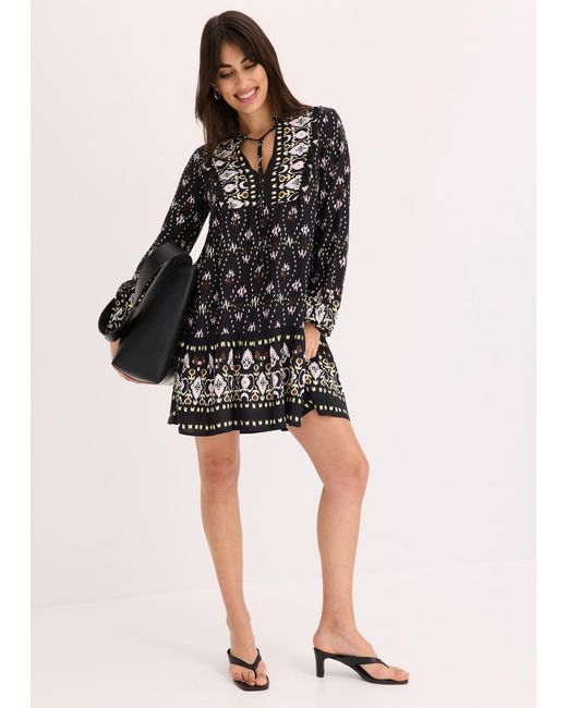 bonprix Black Tunika-Kleid