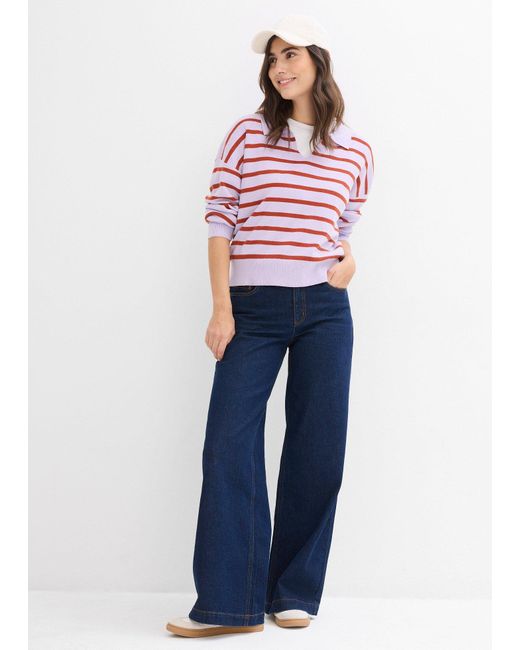 Maglia A Righe di bonprix in Red