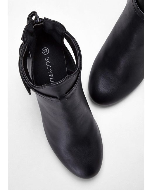 bonprix Black Stiefeletten Mit Cut-Outs