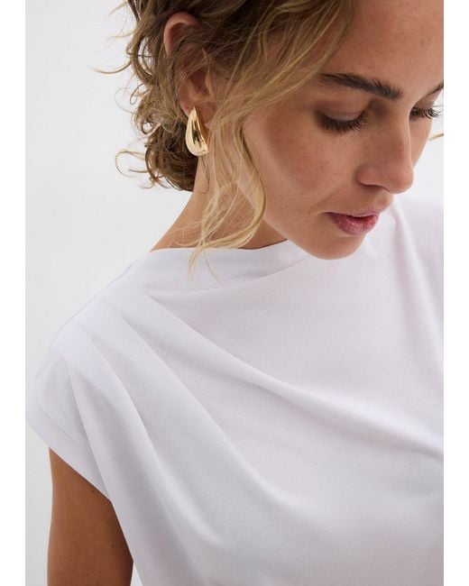 bonprix White Shirt Aus Softem Viskose-Mix